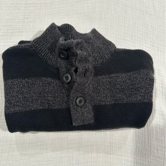 Striped Kids Sweater - Black and Gray - Picture 2 of 5
